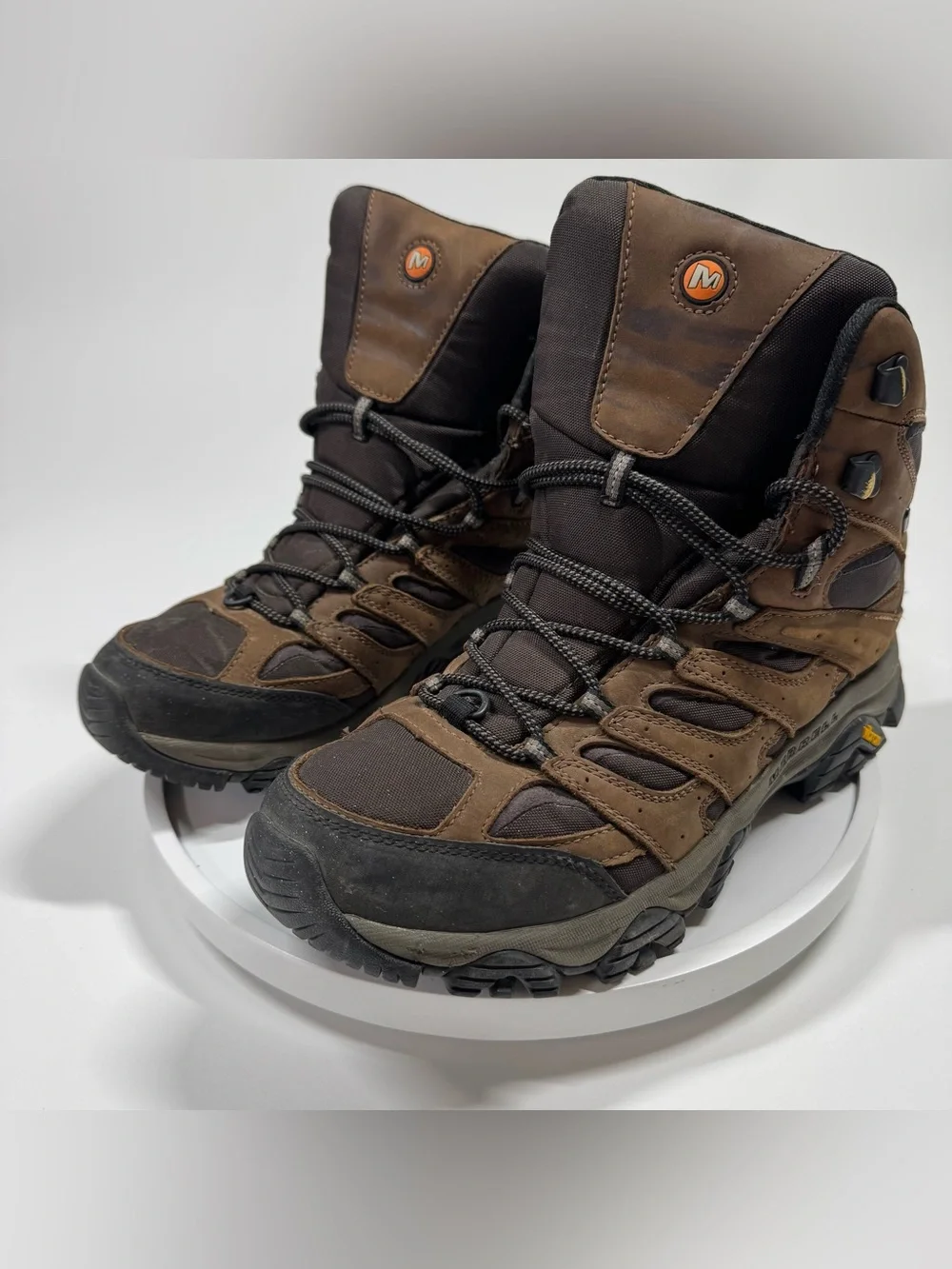 Merrell Men's Moab 3 Apex Mid Bracken Waterproof Hiking Boots Vibram Mens 12